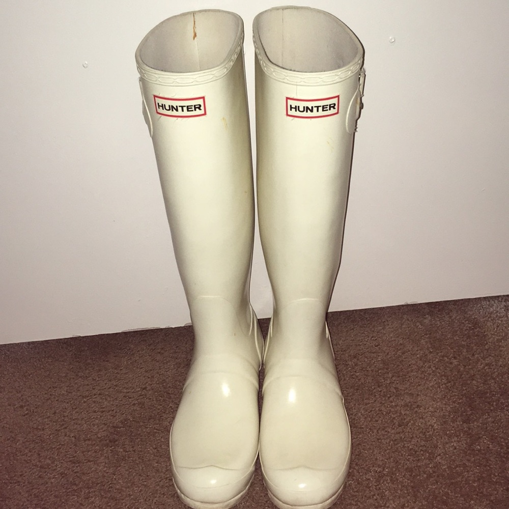 ❗️ONE OF A KIND❗️WHITE Hunter Rainboots
